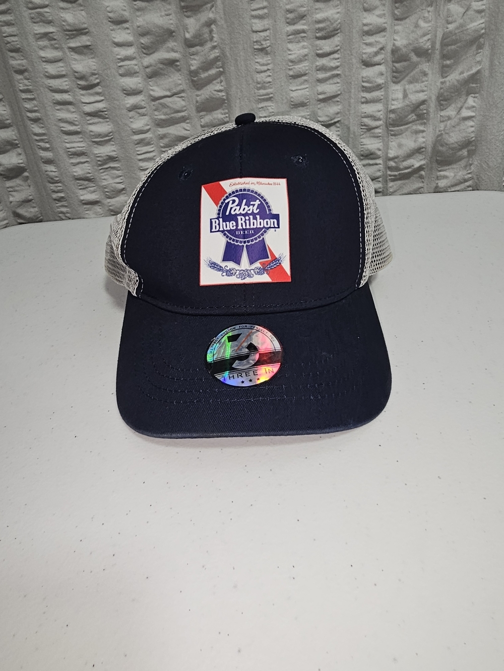 Pabst Blue Ribbon Beer adjustable Snapback Trucker Mesh Hat Cap